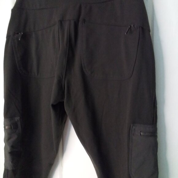 Athleta Pants Women 4 Ankle Cropped Cargo Zip Pockets Active Green - Picture 15 of 15